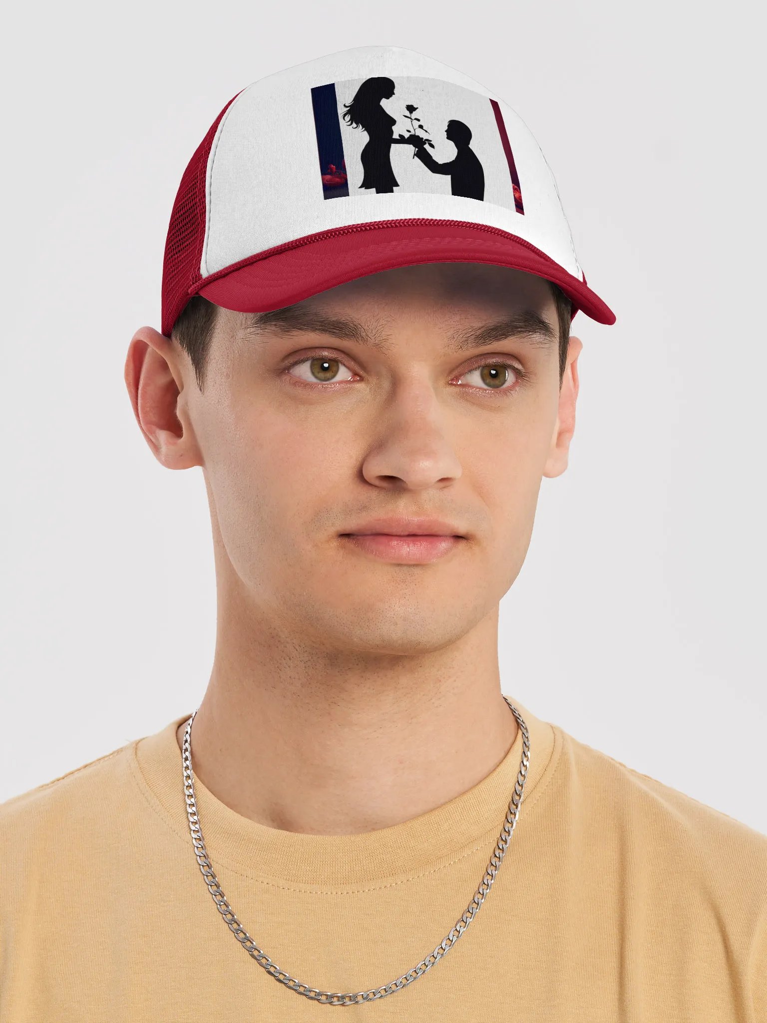 Ethereal Love Silhouette Trucker Hat product image (9)