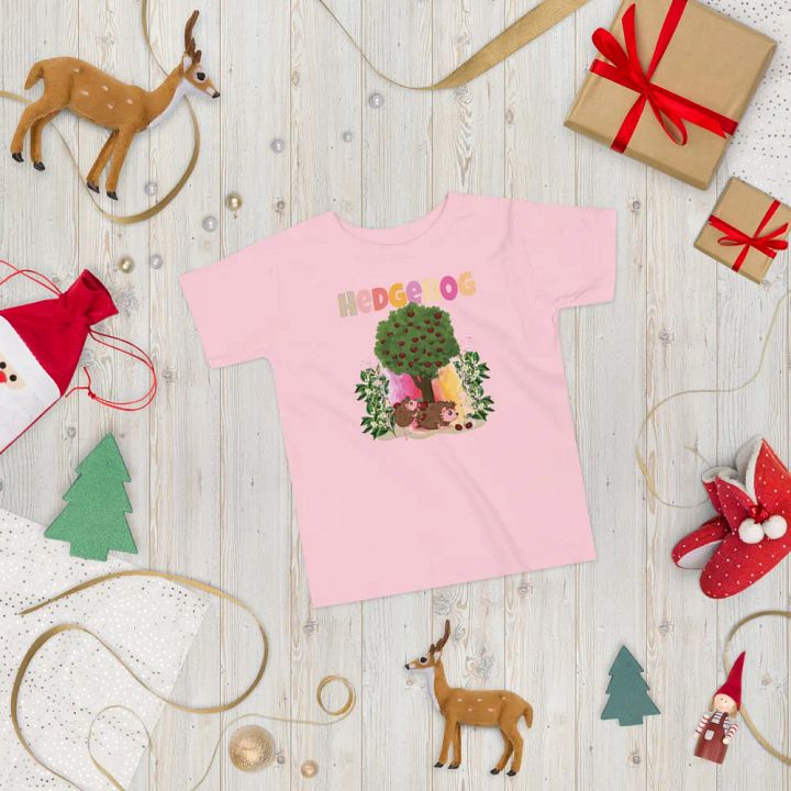 Hedgehog Cute Colorful Funny Bella +Canvas Toddler T-Shirt – Fun Gift for Kids product image (2)