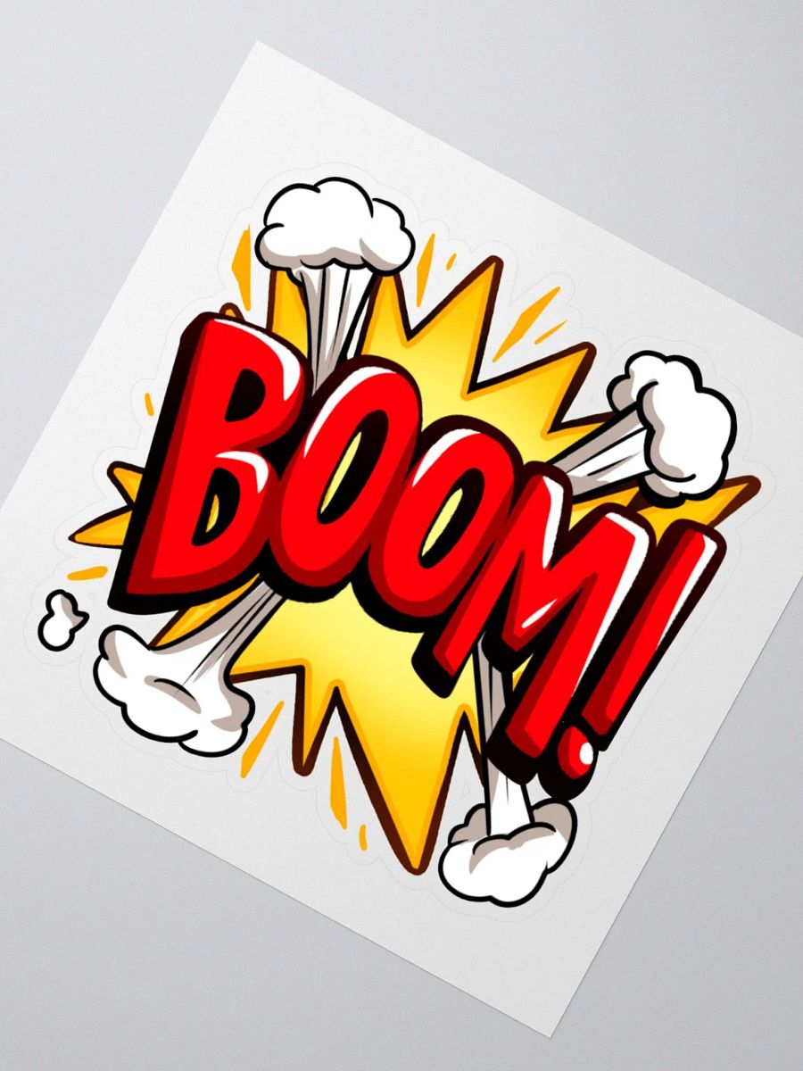 BOOM Kiss Cut Sticker product image (2)