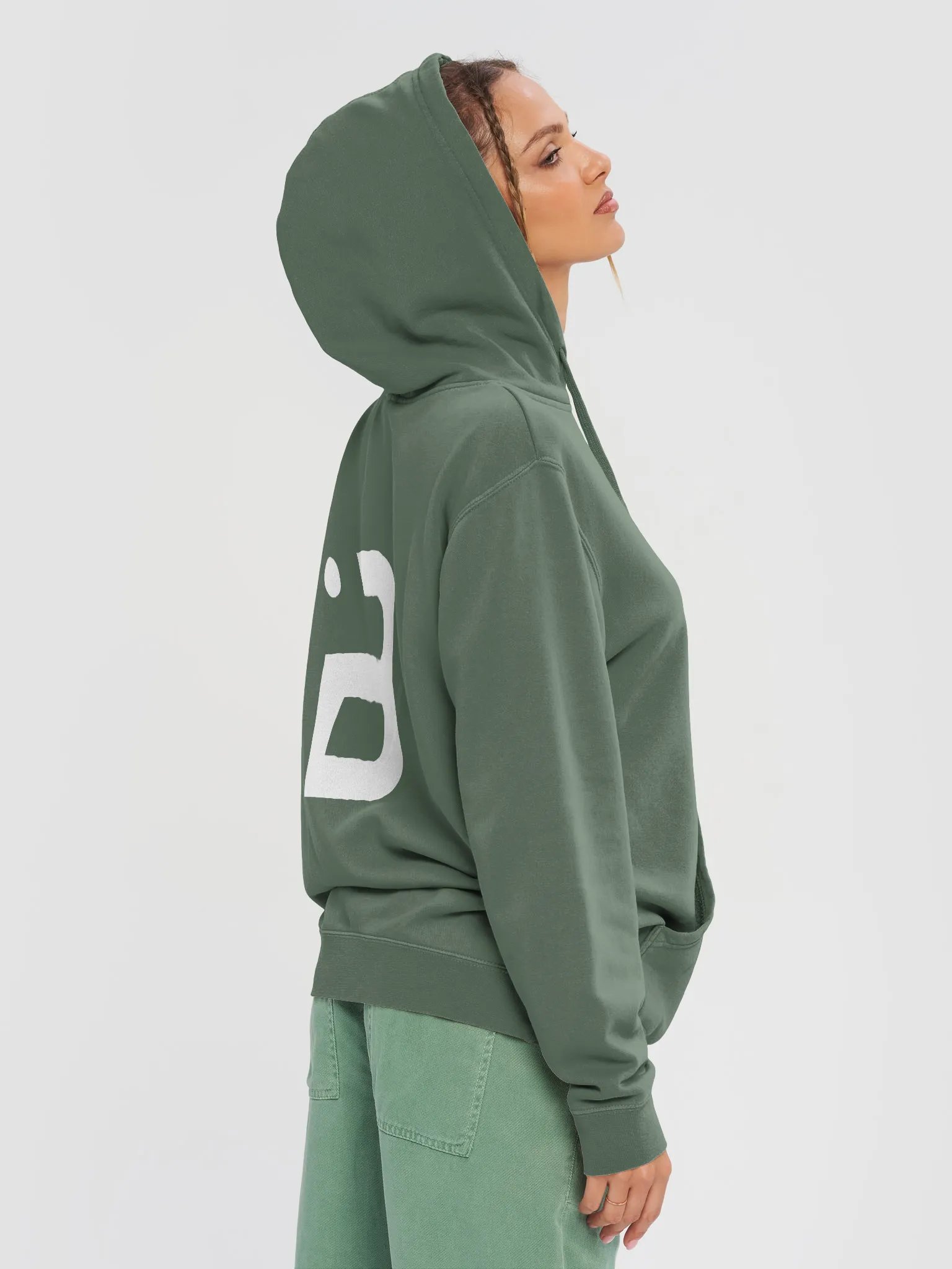 BUIII Originals Logo White Premium Vintage Hoodie product image (5)