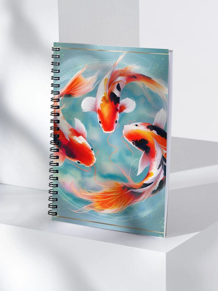 Tranquil Koi Carp Fish Spiral Notebook product image (1)