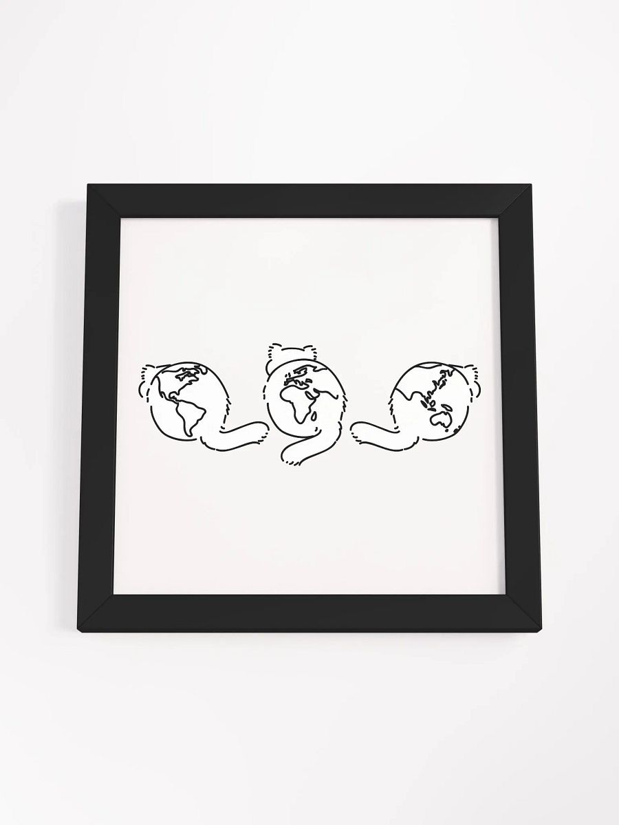 Planet Manul Trio - Framed Print product image (11)