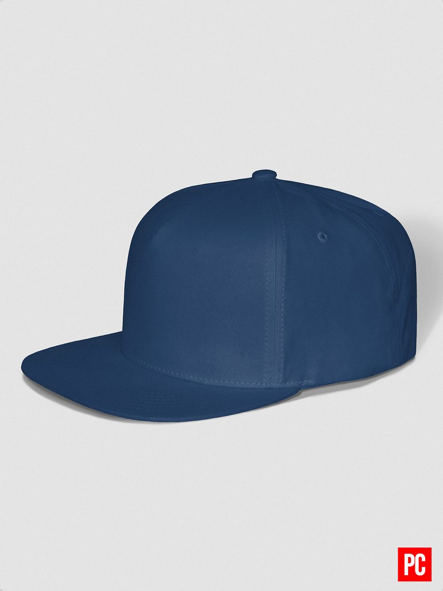 Plain Color Royal Blue Cotton Twill Flat Snapback Cap product image (5)