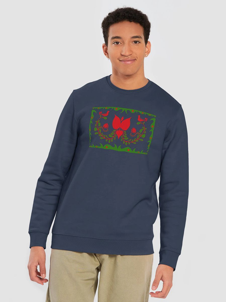 Deep Blues Hungarian Floral Harmony Eco Sweatshirt product image (7)