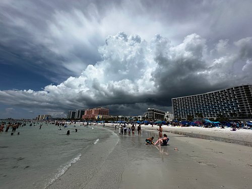 The Calm before the storm. Florida weather. #beach #storm #florida #floridaweather #clearwater #clouds #thunder #lightning #t...