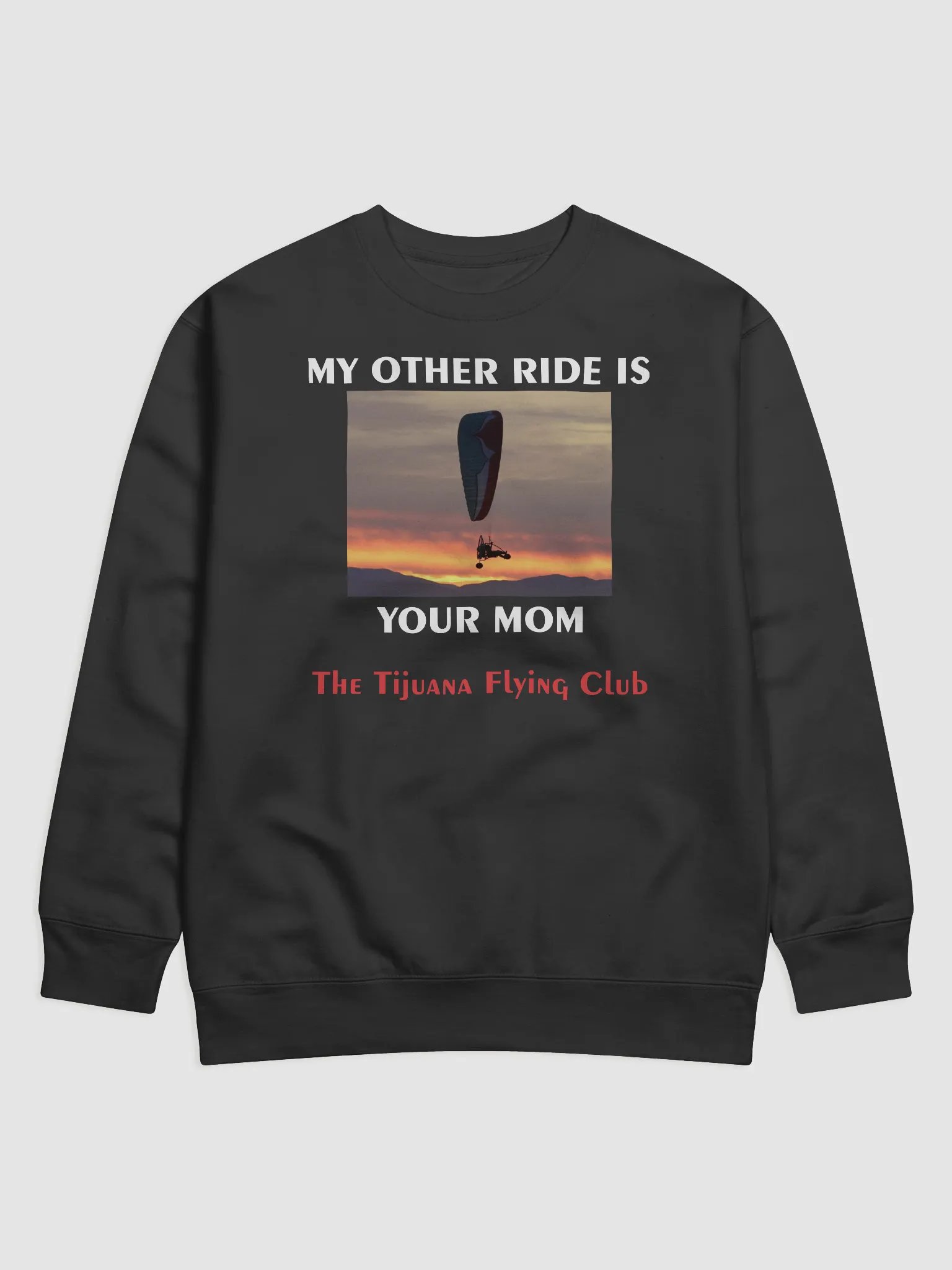 Sunset Soaring Paramotor Trike Premium Sweatshirt product image (1)