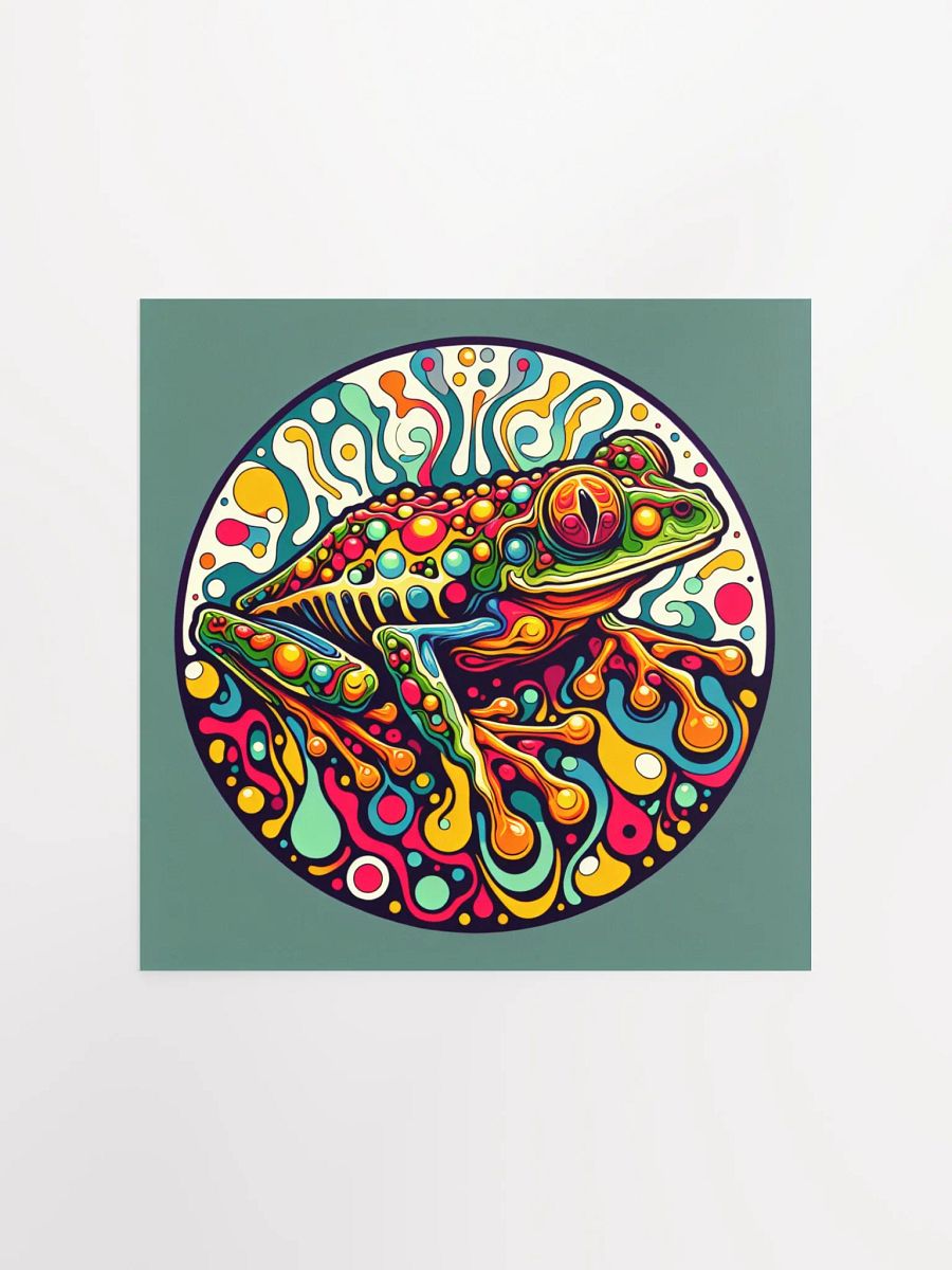 Psychedelic Frog Poster in Five Sizes product image (2)