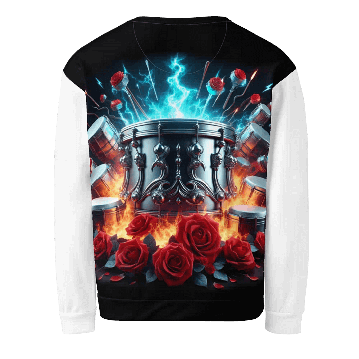 Rhythmic Drum Reverie Recycled - Unisex Sweatshirt #7 product image (2)