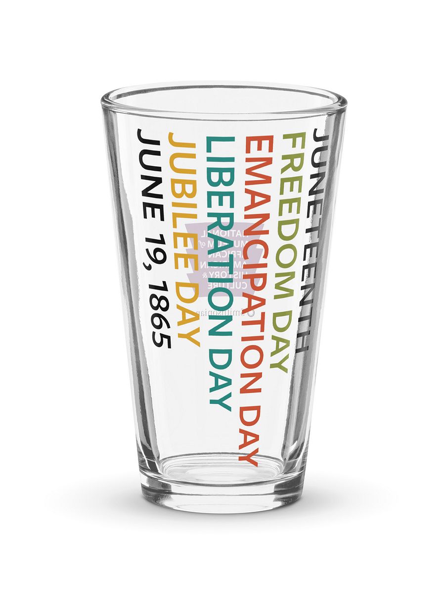 Emancipation Day Pint Glass Image 1