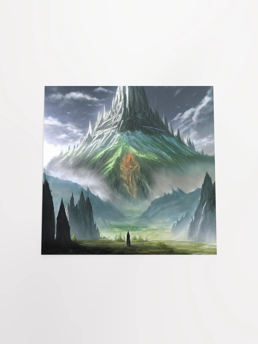 Mystical Mountain Glow Lord Of The Rings Anime Concept Art Poster product image (16)