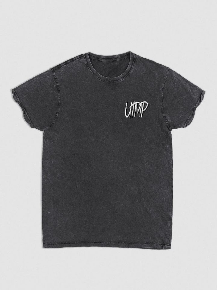 Acid Wash Denim Tee - Embroidered UTMP Logo White product image (2)