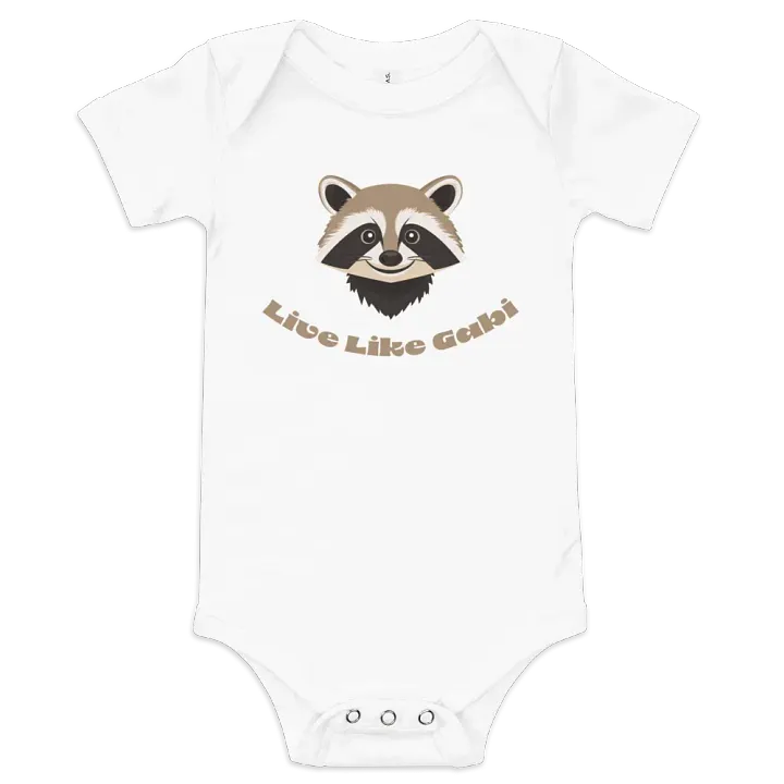 Happy Raccoon Baby Onesie product image (1)
