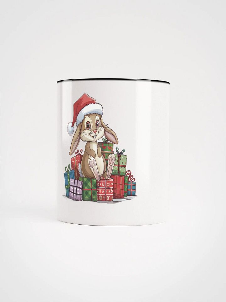 Santa Bunny Ceramic Mug with Color Inside product image (1)