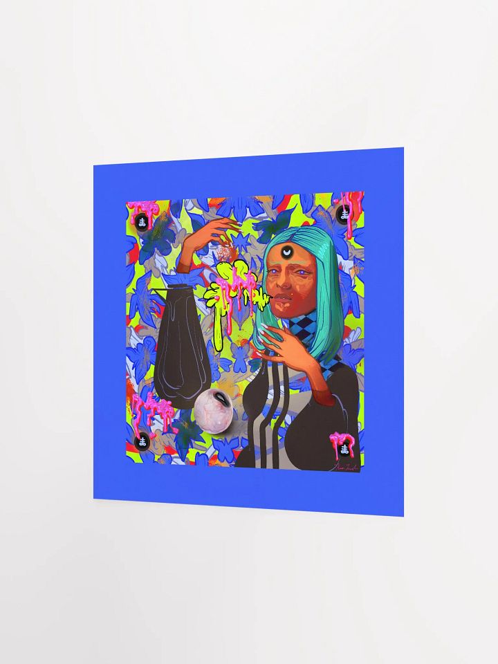 Pumpkin Witch Square Matte Print product image (10)