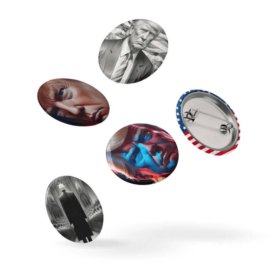 Patriotic Portrait Pin Set 5 product image (9)