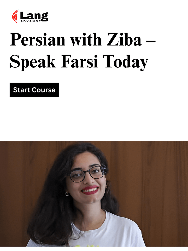 Learn Persian with Ziba: start speaking Farsi now product image (1)