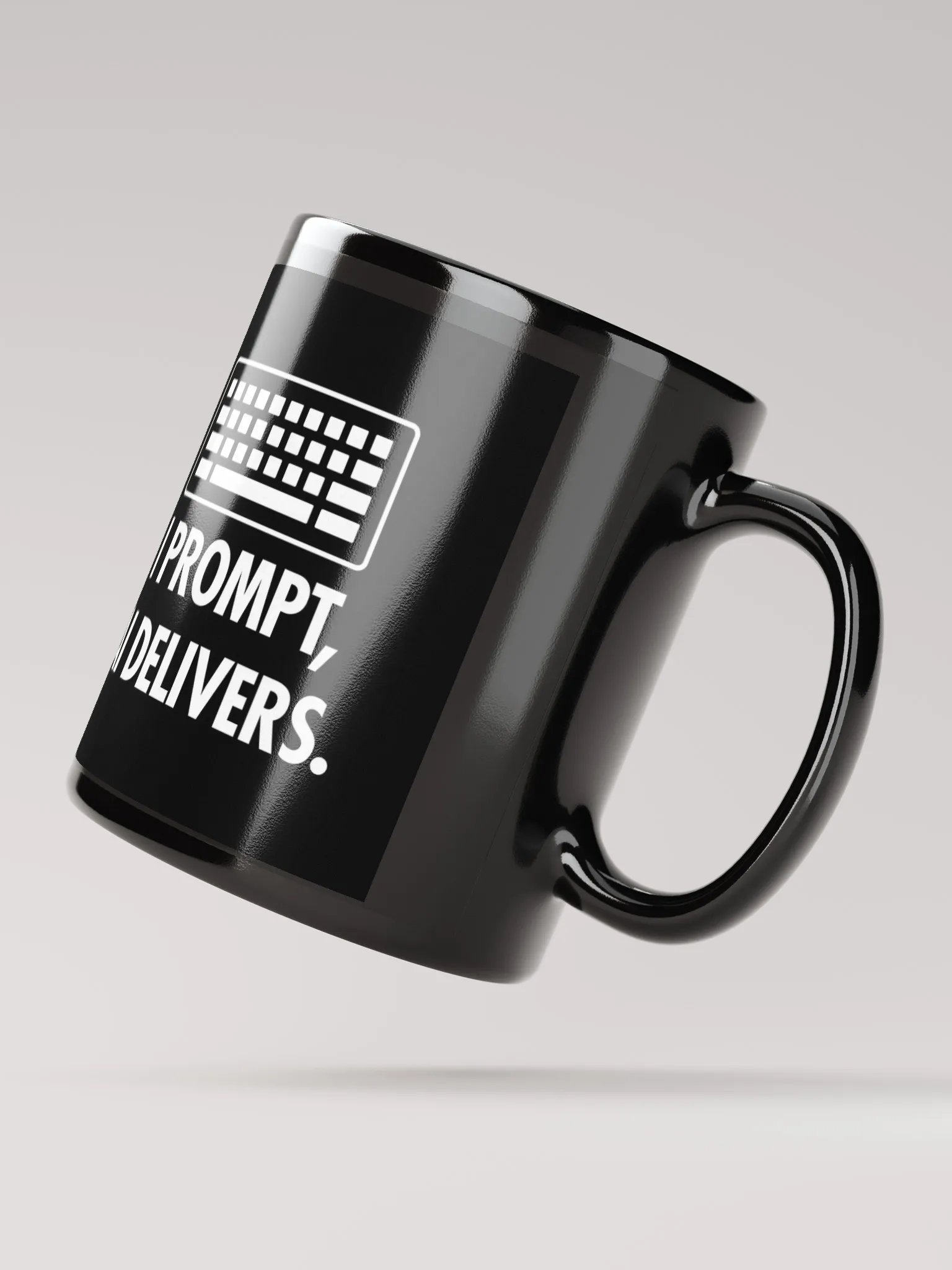 AI Inspired Coffee Mug: I Prompt, AI Delivers. product image (2)