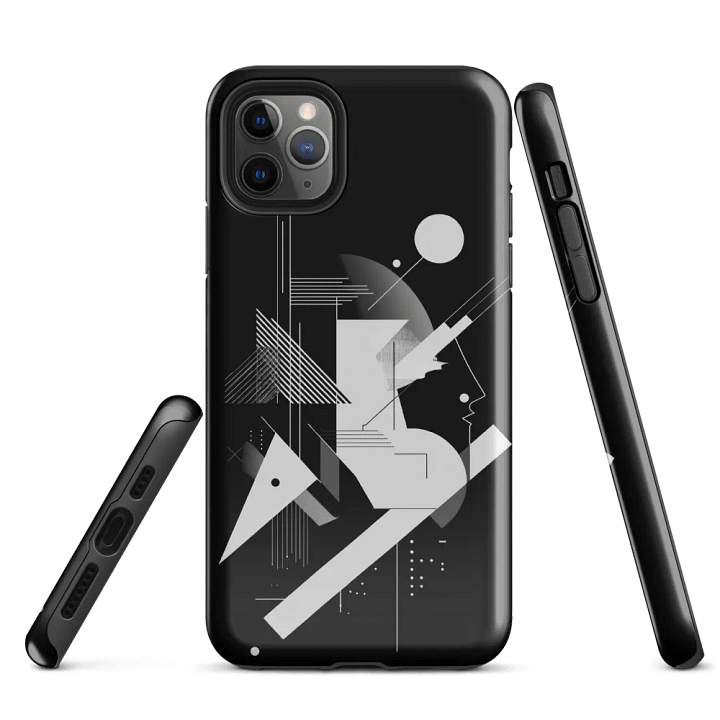 Abstract Persona 001 (Black) (Iphone Tough Case) product image (1)