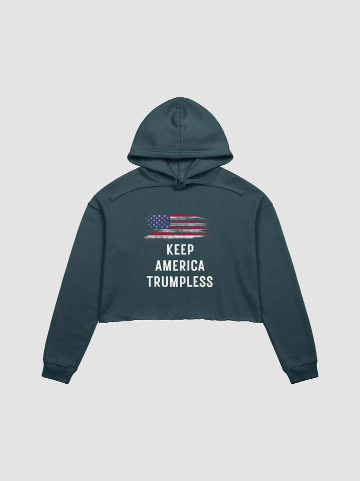 Pris-Keep America Trumpless- Bella+Canvas Fleece Crop Hoodie product image (8)