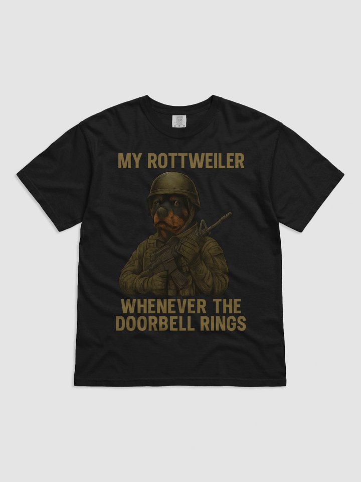 My Rottweiler Whenever The Doorbell Rings Tee product image (5)