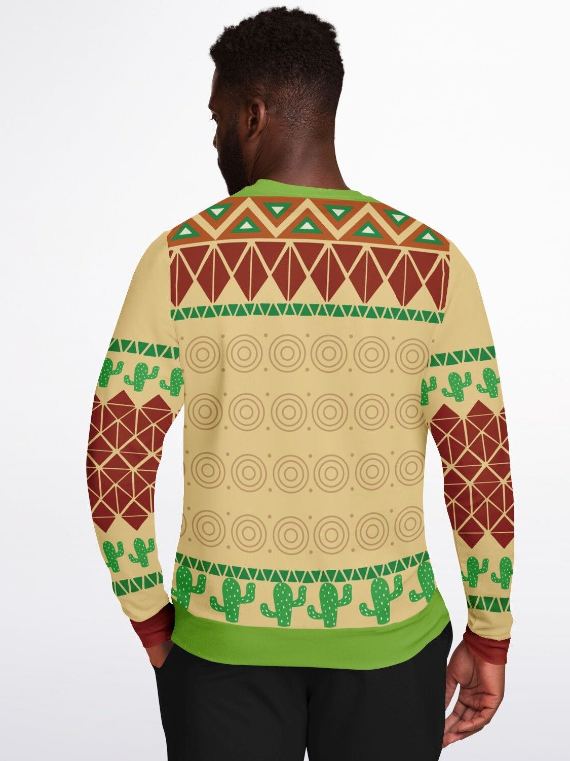 "Go Sit on a Cactus" Ugly Christmas Sweater | Funny Holiday Sweatshirt | Plant Lover Winter Outfit | Christmas Party Outfit product image (8)