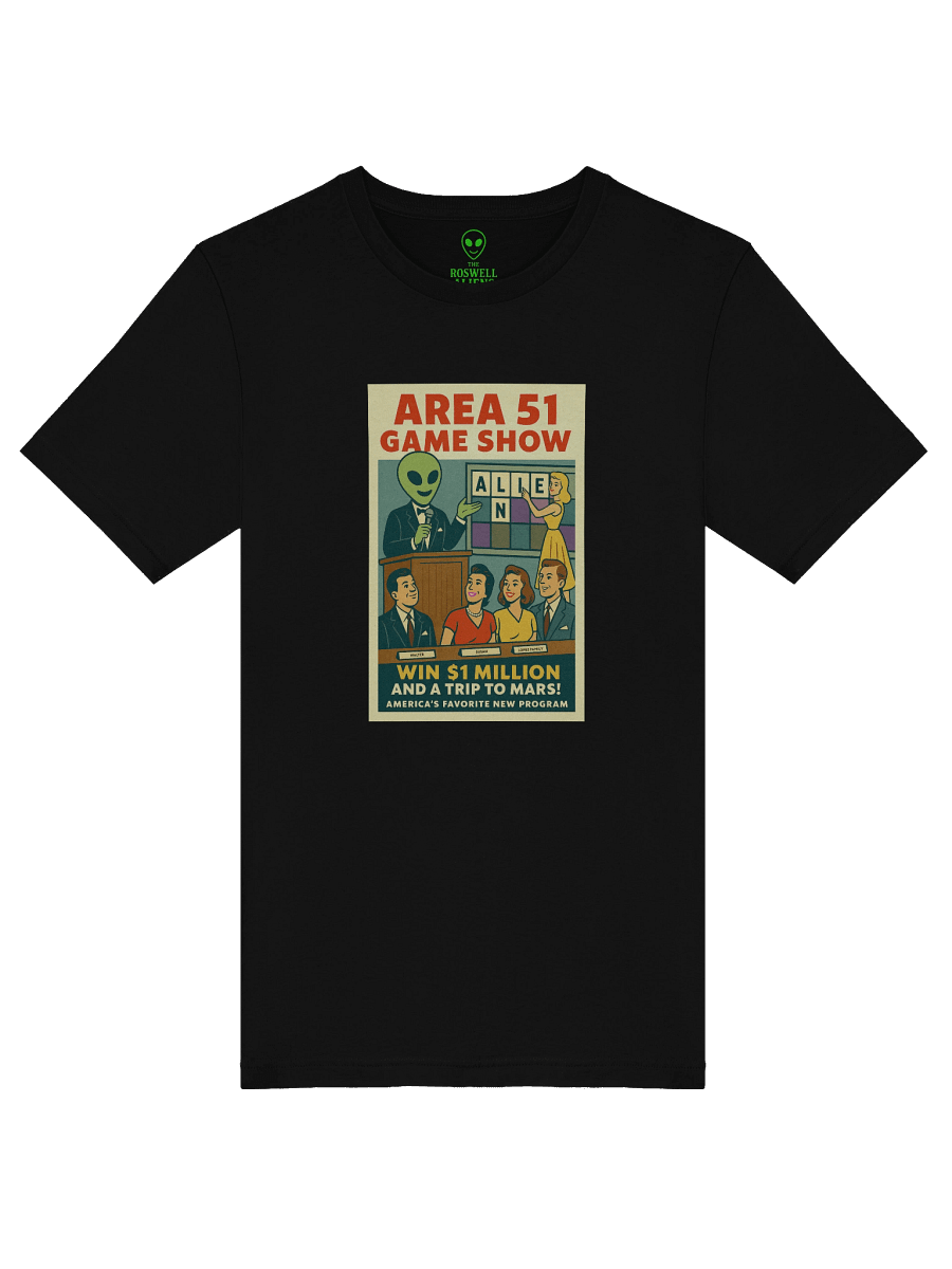 Area 51 Game Show Roswell Aliens 1950's Retro Poster T-Shirt product image (48)
