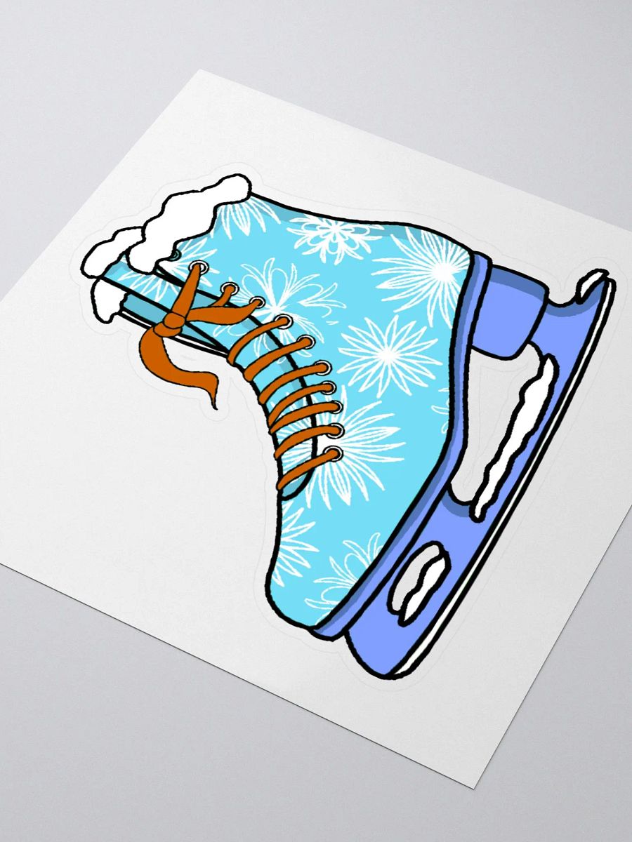 Blue Ice Skate Sticker product image (3)