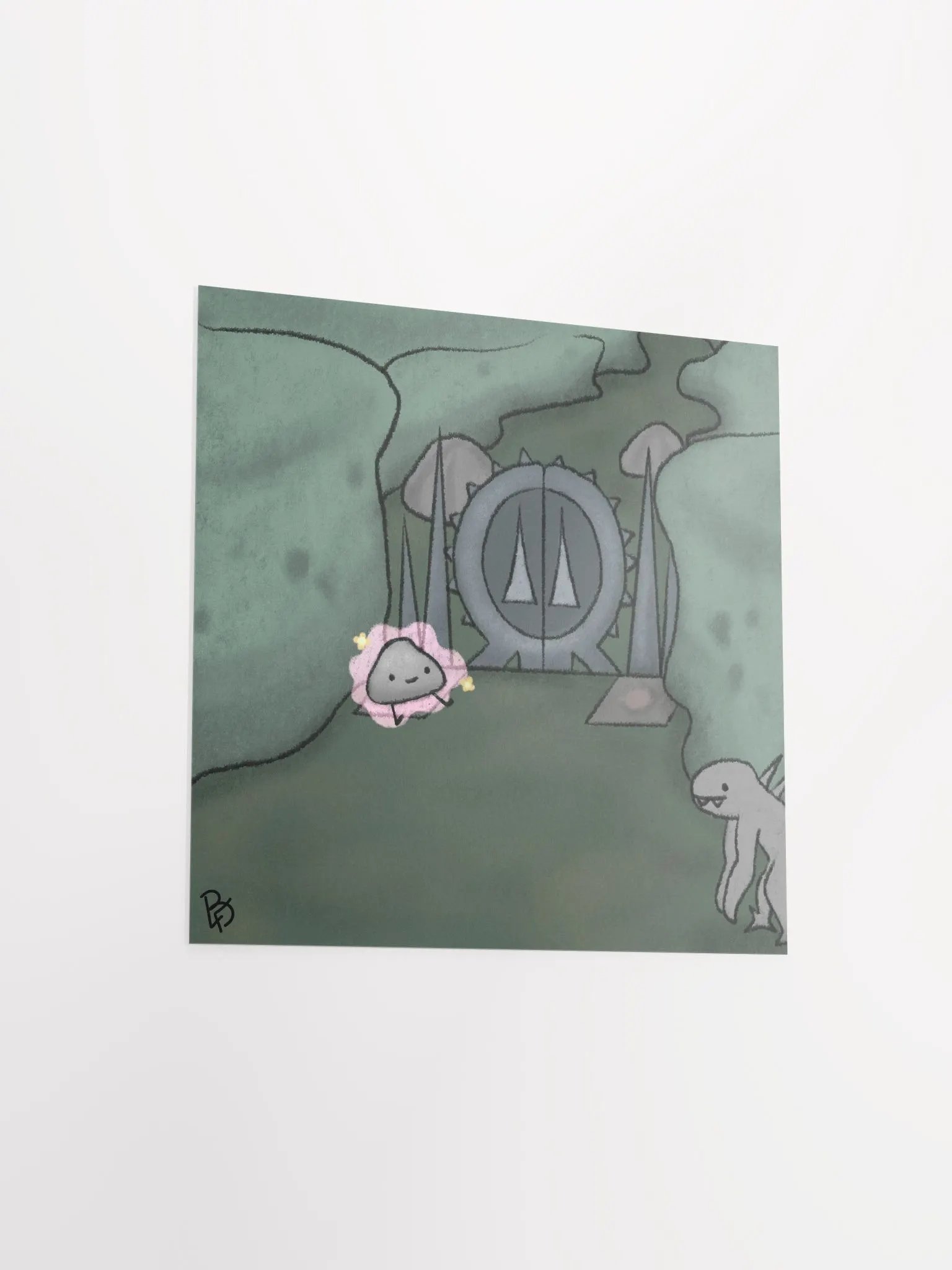 Happy Pet Rock Print product image (11)