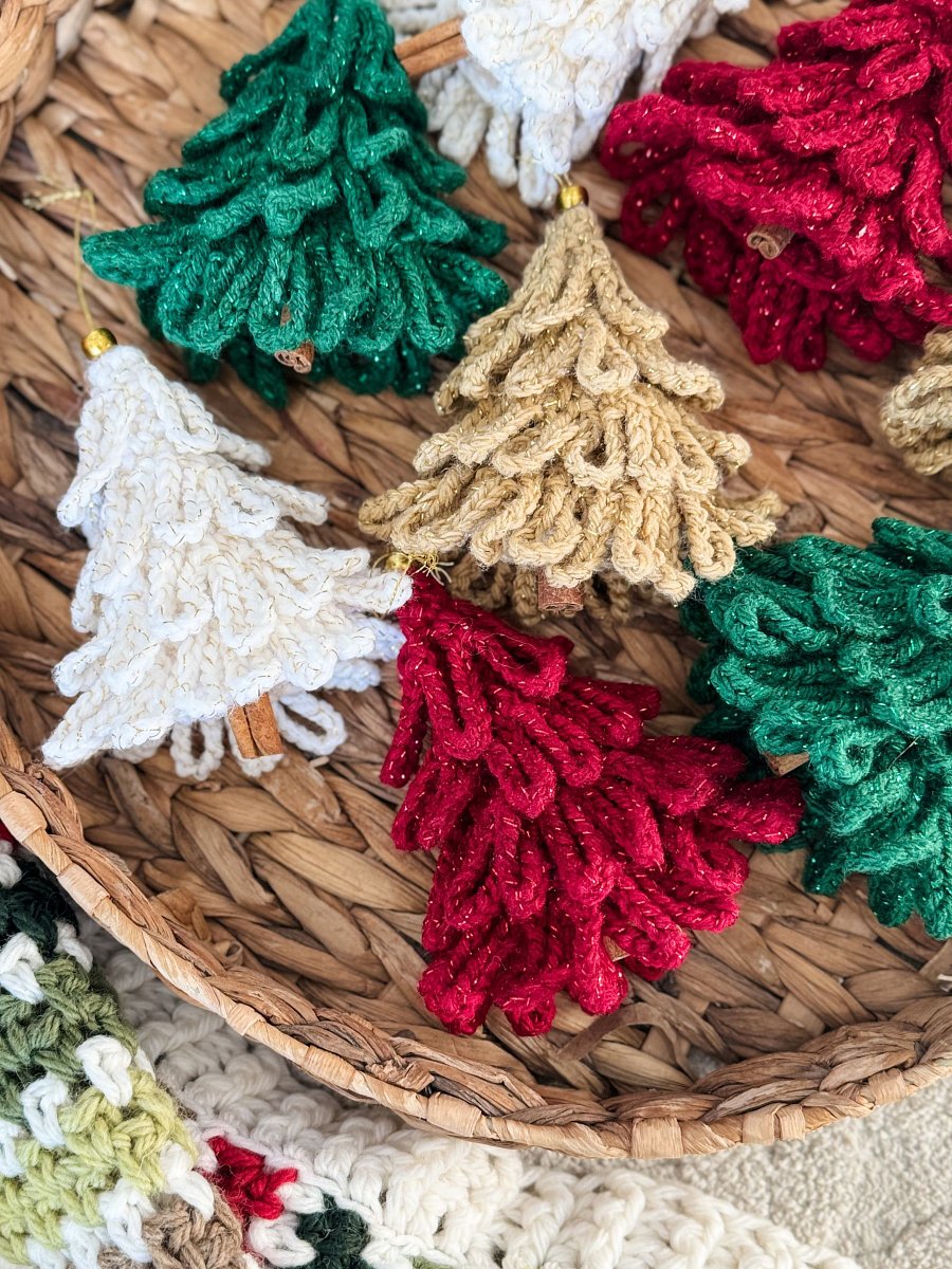 Loopy Tree Ornament Crochet Pattern product image (9)