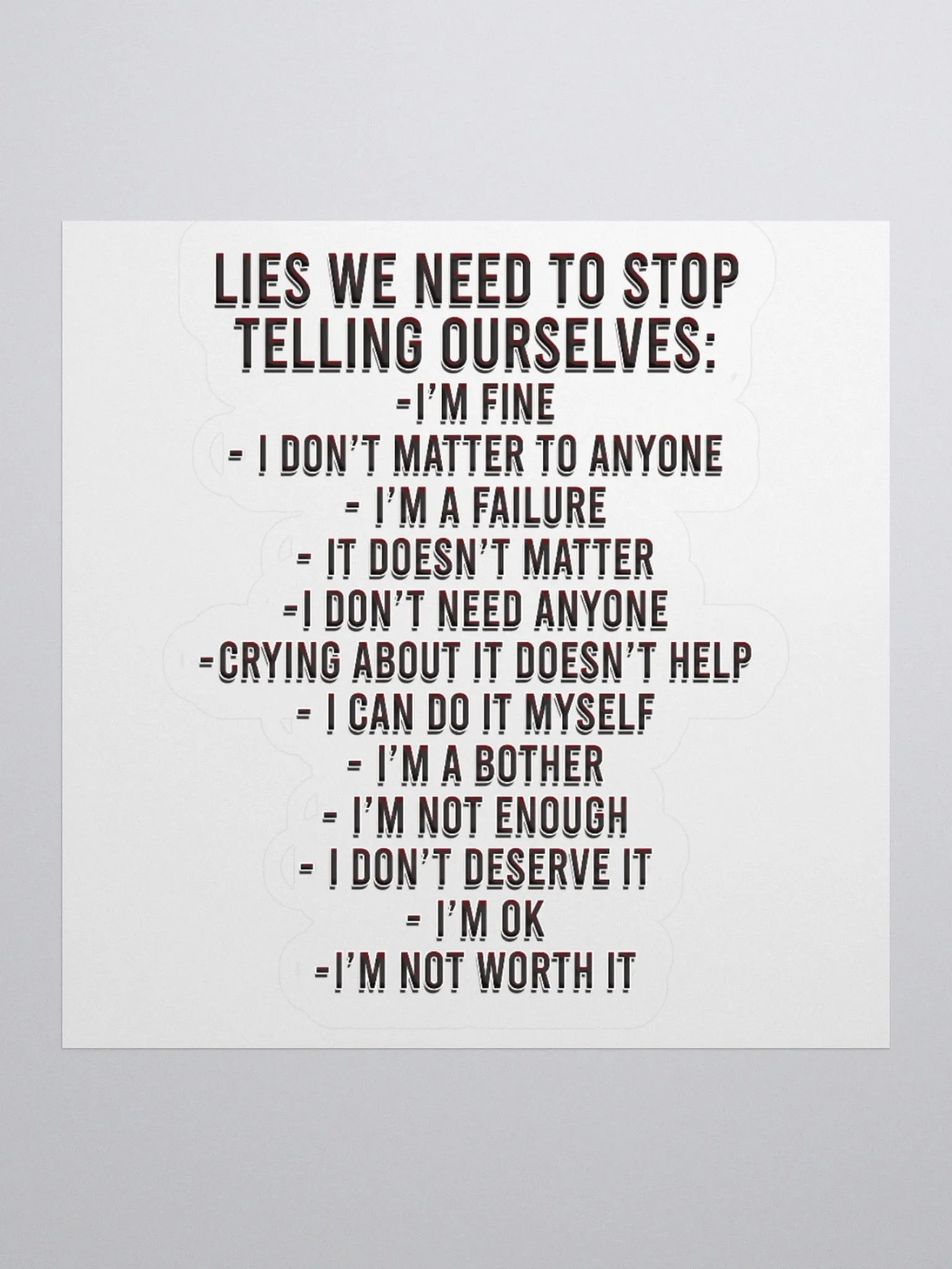 Positivity Lies - Sticker product image (7)