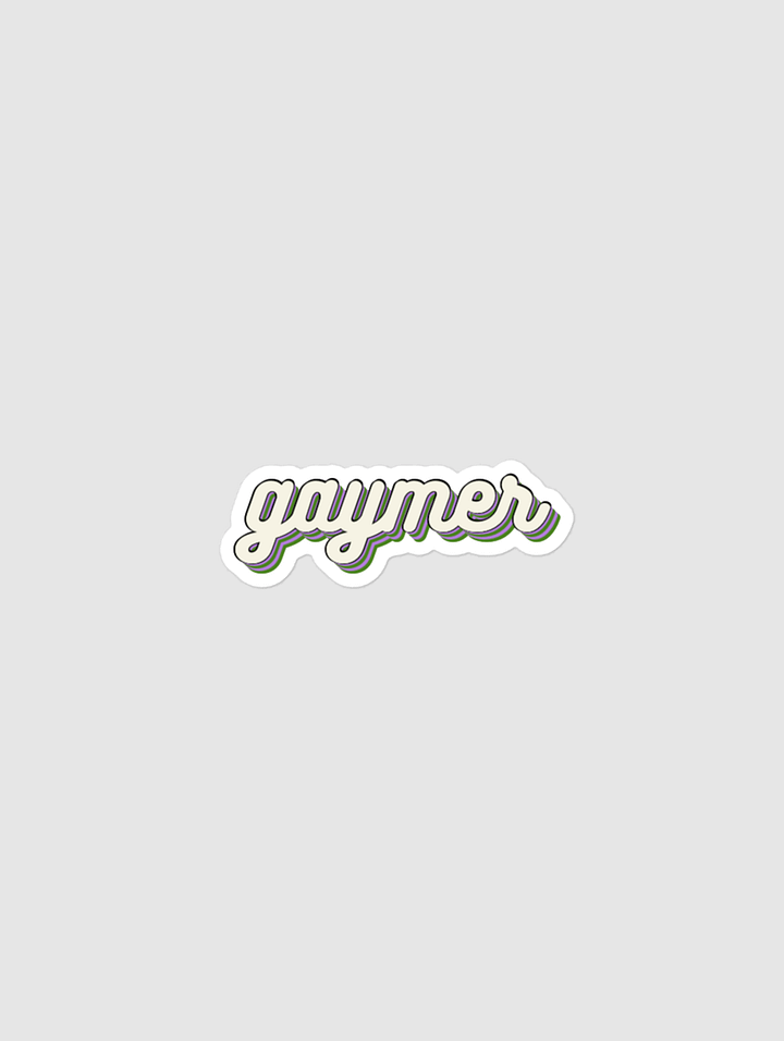 GAYMER STICKER - GENDERQUEER PRIDE product image (1)