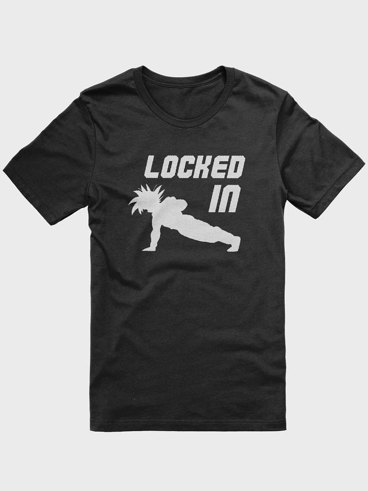 LOCKED IN t-shirt (white logo) product image (1)