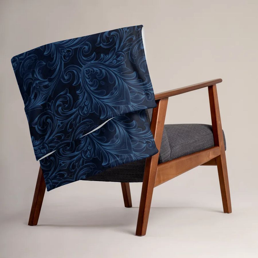 Blue Kaleidoscope Throw Blanket product image (15)