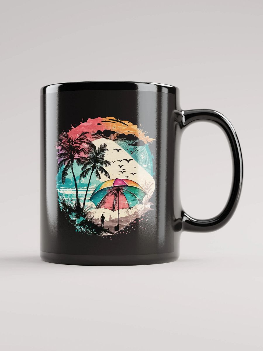 Tropical Paradise Black Glossy Mug product image (1)