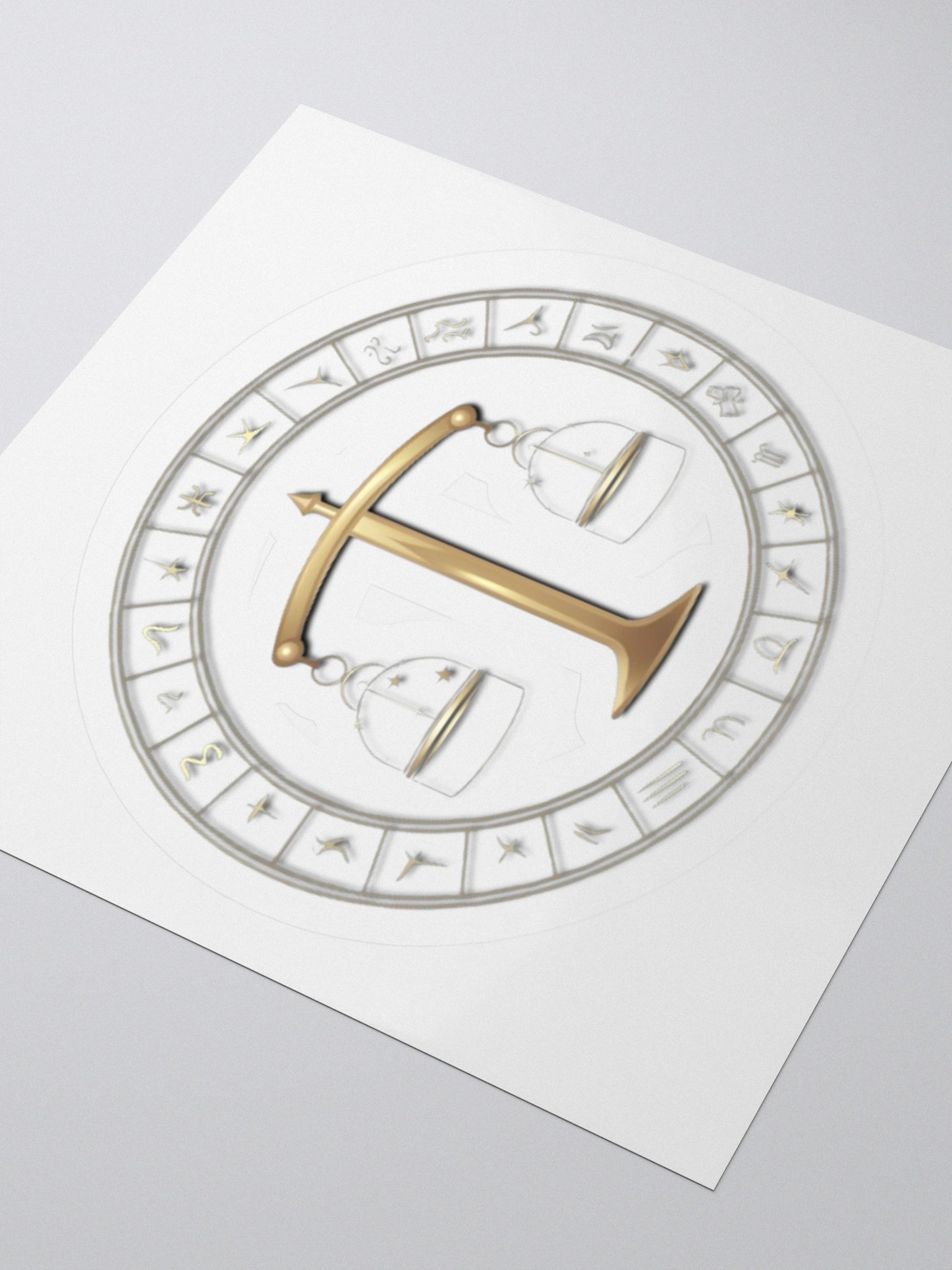 Libra Zodiac Kiss-Cut Sticker product image (9)