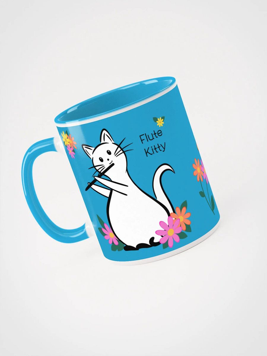 Flute Kitty Ceramic Mug - 11 0z - C Flute product image (3)