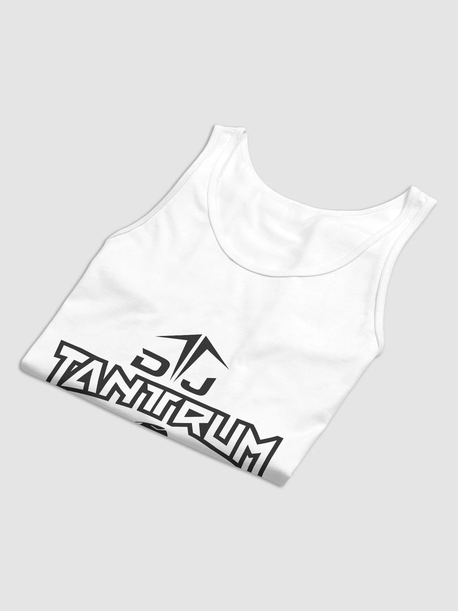 DJ TanTrum Tank Top (Black Logo) product image (6)