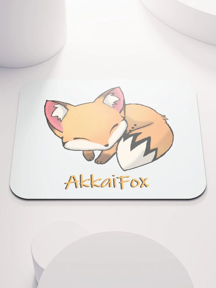 Sleepy Fox Mouse Pad product image (1)
