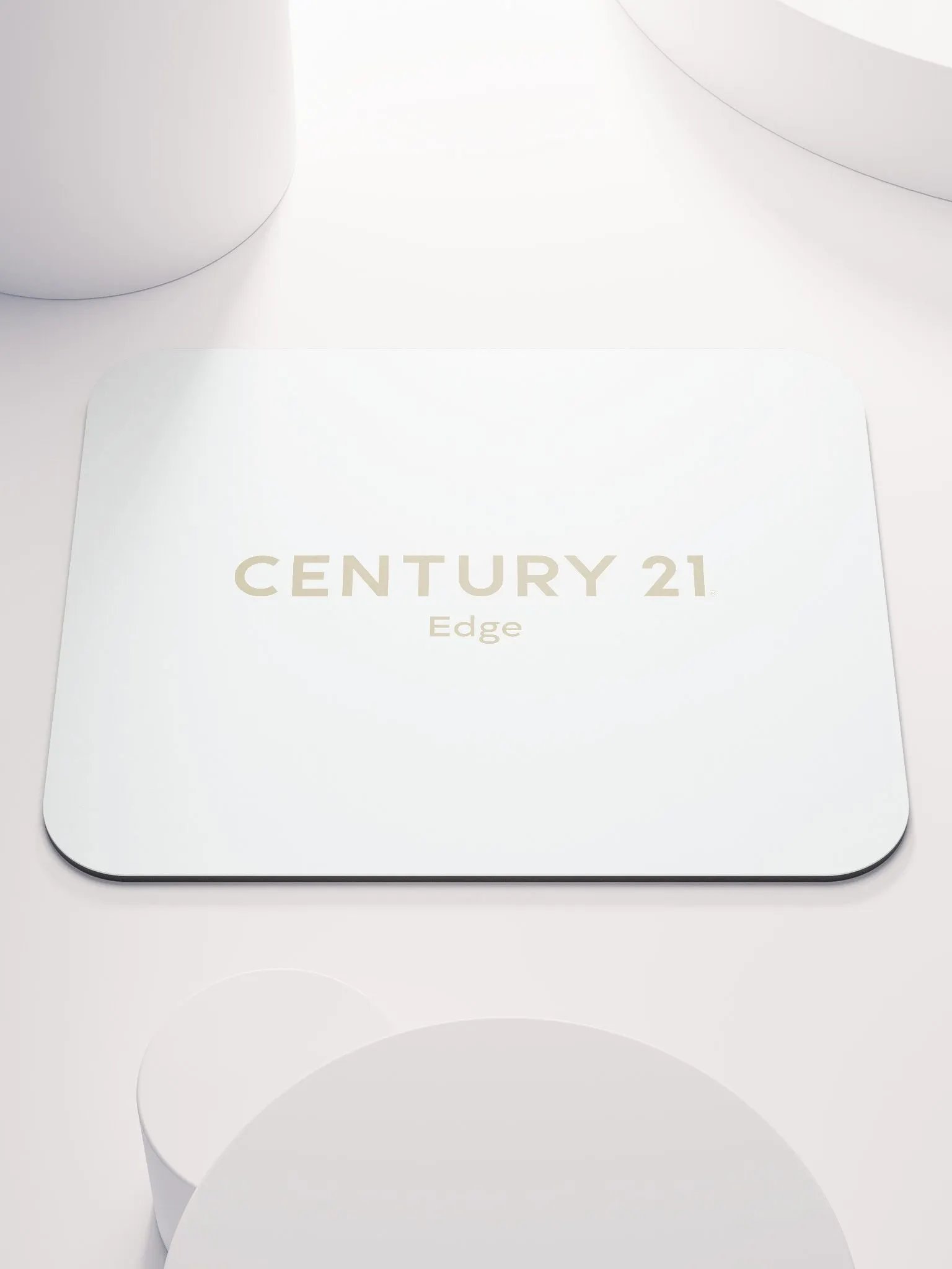 Mousepad - White with Gold Wordmark product image (1)