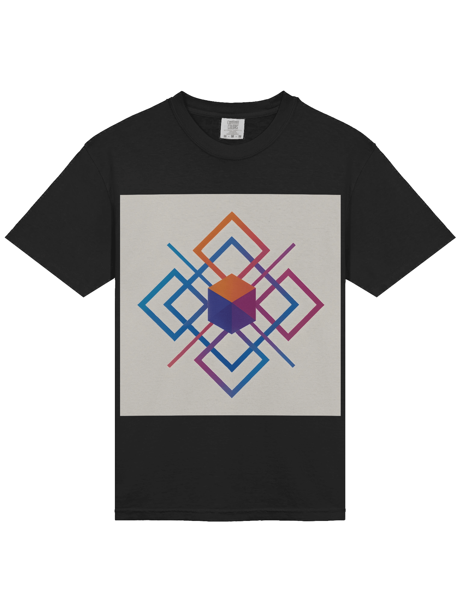 Geometric Fusion Gradient T-Shirt product image (3)