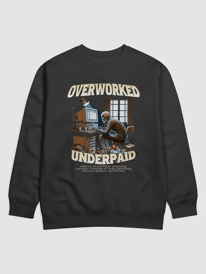 Skeleton Overworked Sweatshirt product image (1)