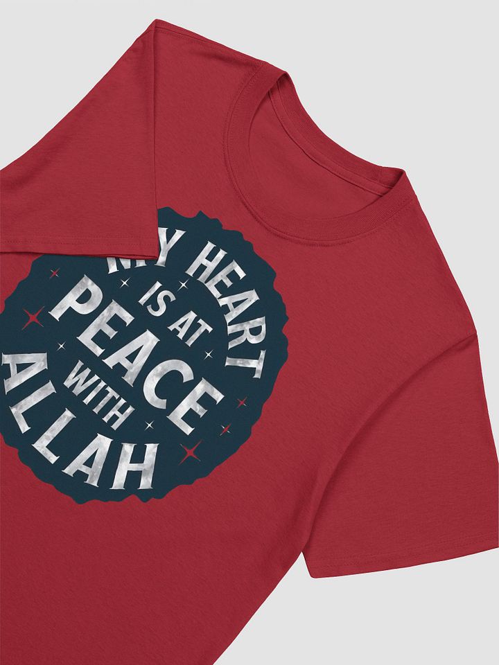 My Heart is at Peace with Allah - Tranquil and Spiritual Graphic Tee product image (2)