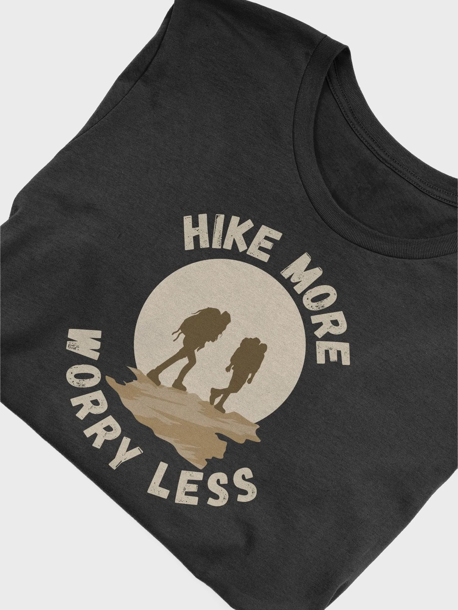 Hike More, Worry Less Dark Unisex Jersey Short Sleeve Tee product image (5)
