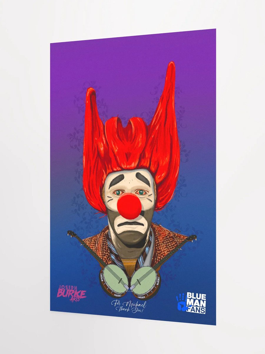Floppy the Banjo Clown - The Man, The Myth, The Legend... 12x18 Fine Art Print product image (3)