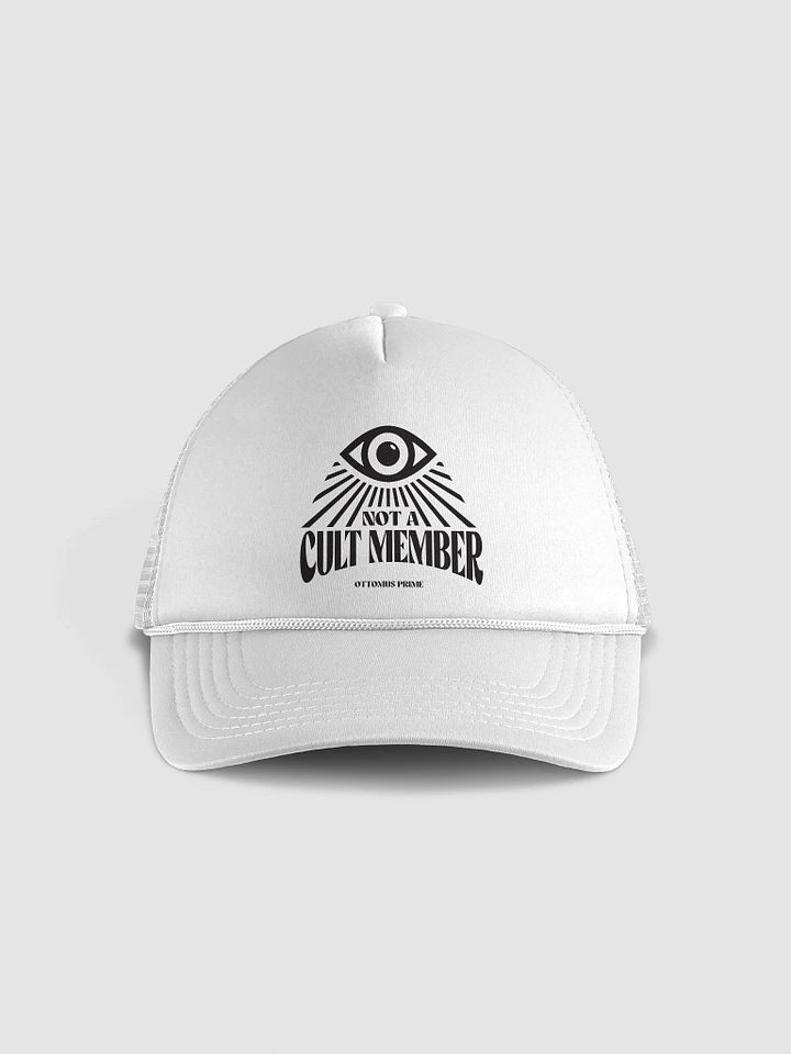 Not A Cult Member Hat (White) product image (1)