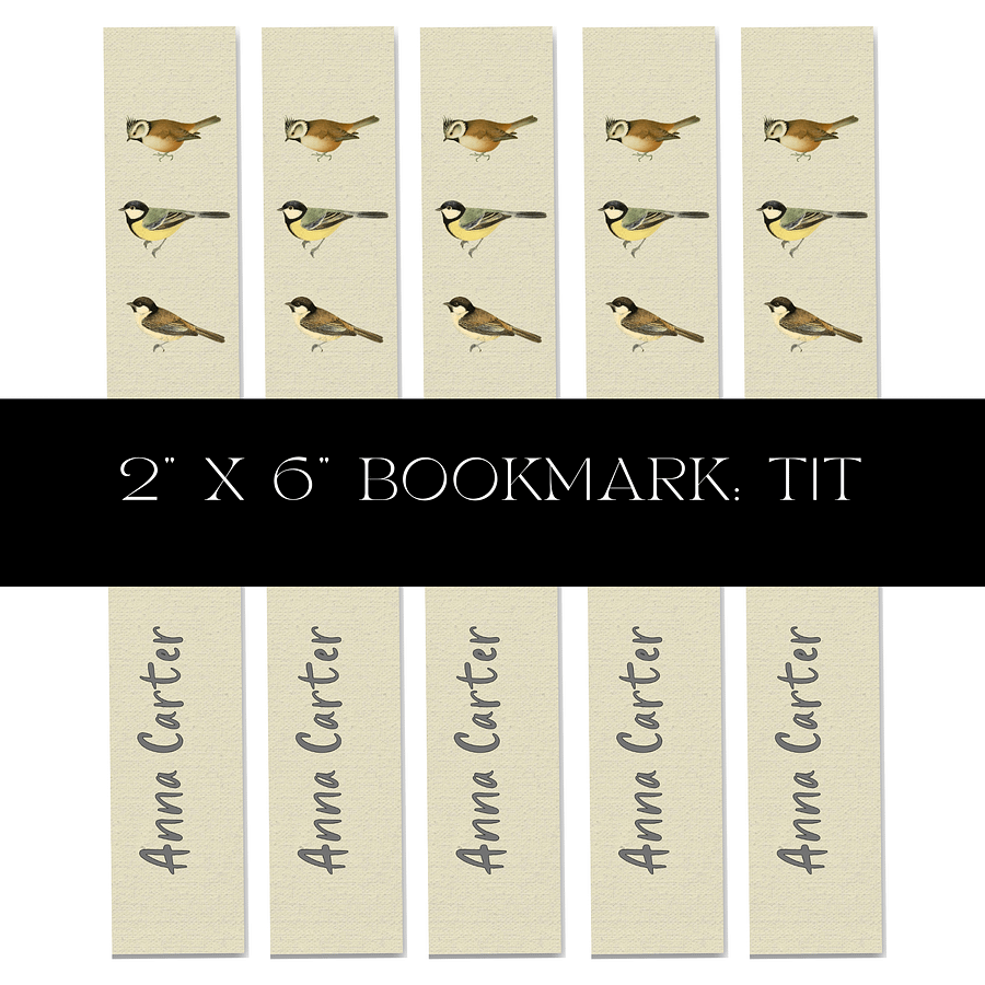 Tit Bird Bookmark product image (1)