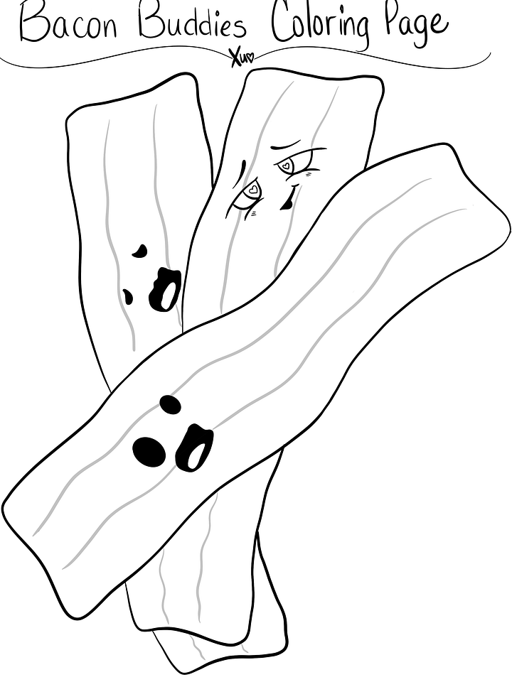Bacon Buddies Coloring Pages product image (1)