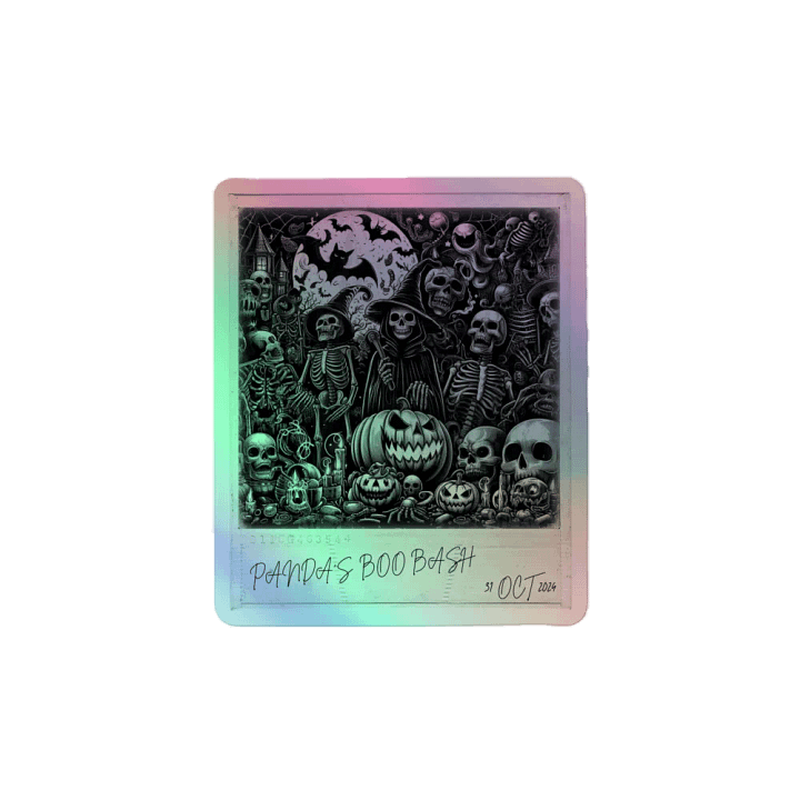 PANDA'S BOO BASH Holographic Kiss Cut Stickers (OCT24' LIMITED EDITION) product image (2)