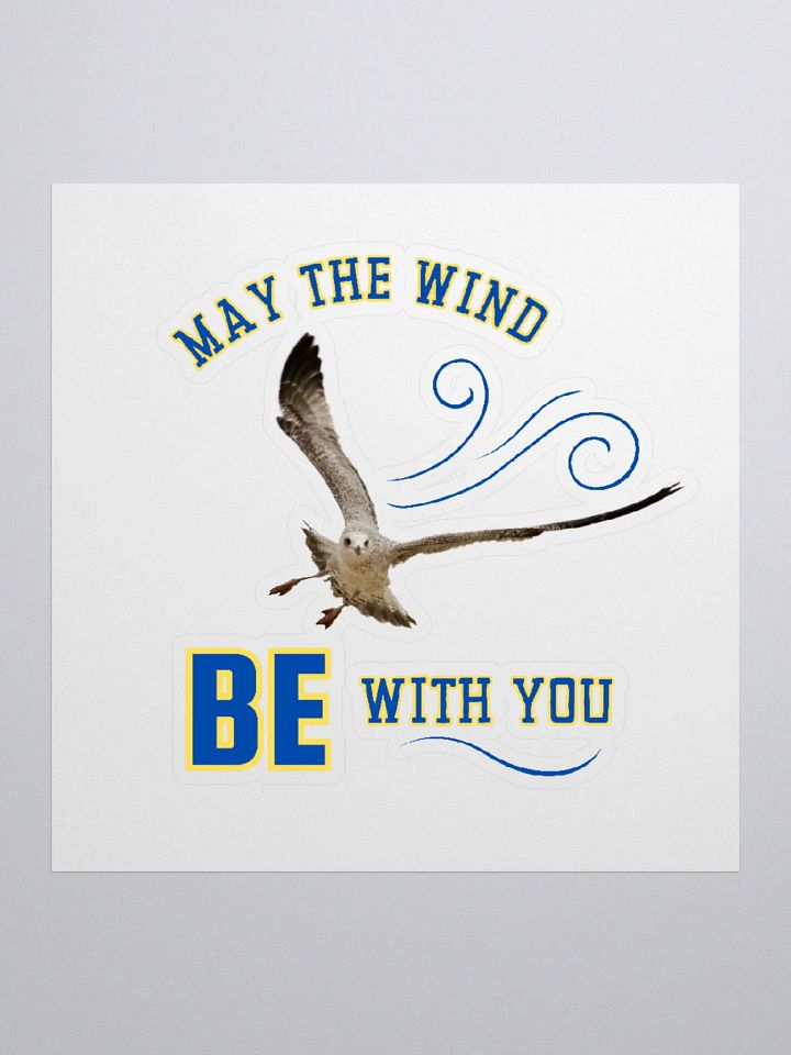 May the Wind Be With You - Kiss Cut Gull Stickers product image (3)