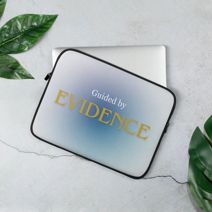 Guided by Evidence Laptop Sleeve product image (3)
